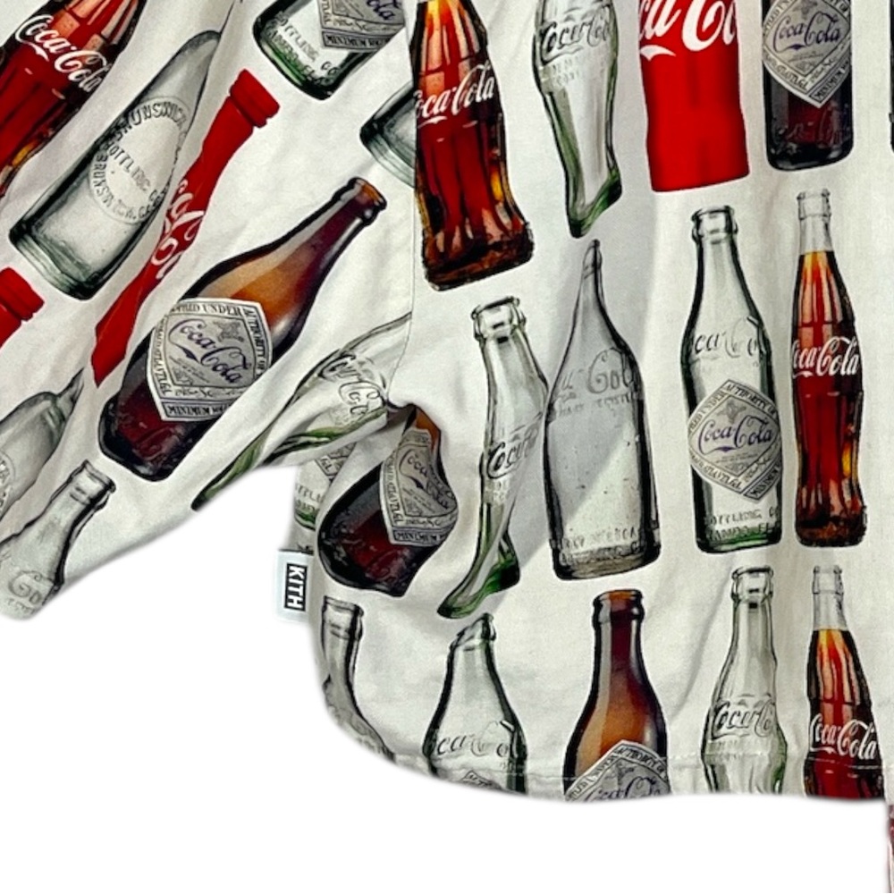 Kith X Coca Cola Hawaiian Cropped Shirt Womens Size Small - Picture 5 of 6
